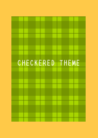 YELLOW GREEN CHECKERED THEME-ORANGE