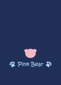 Small Bear *NAVY+PINK 8*