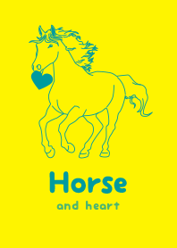 Horse & heart Pale lemon