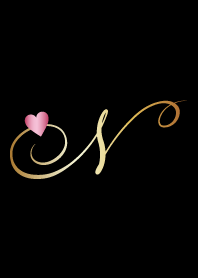 "N" Gold Initial 2