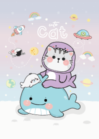 แมวฉลามม่วง & วาฬน่ารัก : พาสเทล