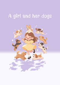 DL A girl and her dogs
