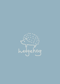 loose hedgehog*dusty blue