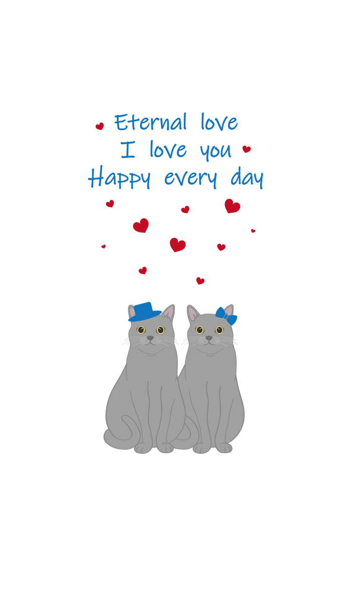 Valentine's Day(Gray cat)