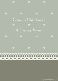Girly Little Heart N.C gray beige