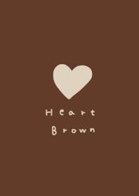 Brown and beige heart.