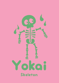 Yokai skeleton Fukusha Pink
