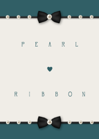 Pearl ribbon -chic green-