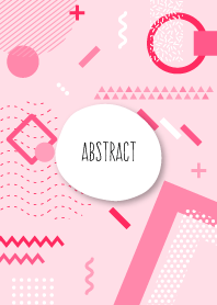Abstract Geometric Pastel Pink