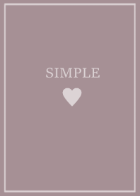 大人のシンプルハート =smokey pink=