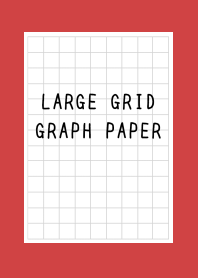 LARGE BLACK GRID GRAPH PAPER/RED/BEIGE