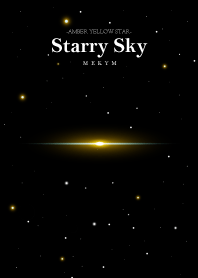 Starry Sky -AMBER YELLOW STAR-