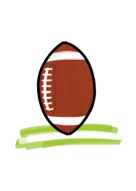 Lovely Football Red, White & White Cute