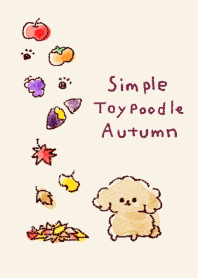 simple toy poodle autumn beige