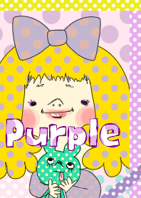 Purple polka dot