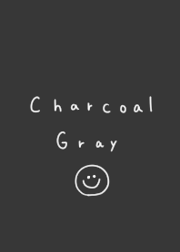 Charcoal gray and smile.