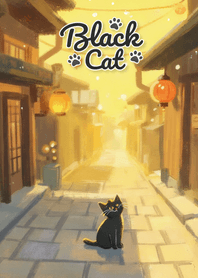かわいいラッキーな黒猫のテーマ 12