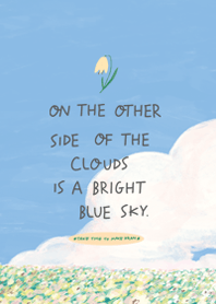 New ver. The clouds is a bright blue sky