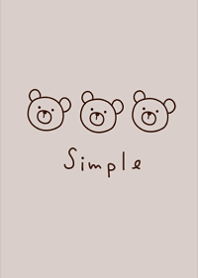 Simple cute bear.7.