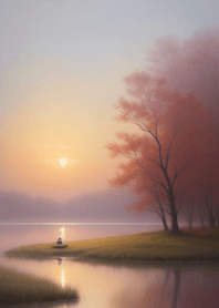 Misty tranquil lake 85aEC9