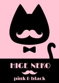 HIGE NEKO black & pink