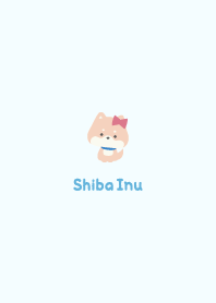 Shiba Inu3 Ribbon - Blue
