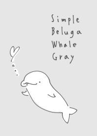 Simple beluga whale gray.