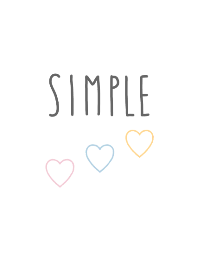 simple pastel heart theme