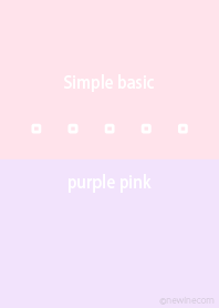 Simple basic パープル ピンク
