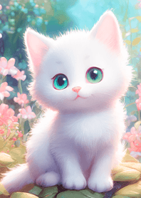 Cute cat in the garden 4
