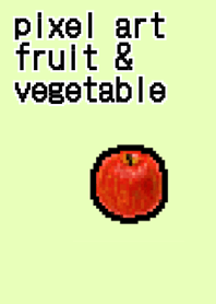 pixel art fruit & vegetable theme
