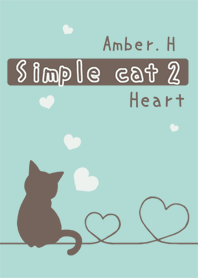 Simple cat No.2 Heart