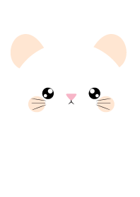 Simple Face White Mouse Theme