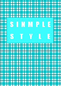 Simple style blue check