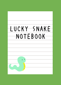 LUCKY SNAKE NOTEBOOKj-GREEN-YELLOW