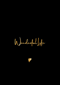 Simple Handwriting style BLACK & GOLD