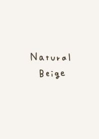 Simple and easy-to-use natural beige.