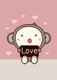 Monkey Brown and Pink