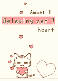 Relaxing cat No.7 Heart
