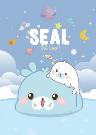 แมวน้ำอุ๋งๆ มหาสมุทร สีฟ้า