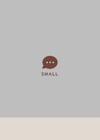 Small Button  Space Saving Beige&Gray
