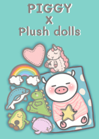 PIGGY pastel X Plush dolls