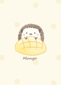 Hedgehog and Mango -yellow- dot