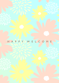 HAPPY WELCOME sherbet color BLUE J