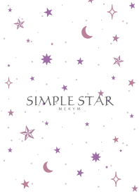 NATURAL STAR -OTONA- Purple&White