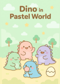 Dino in Pastel Word (เขียว)