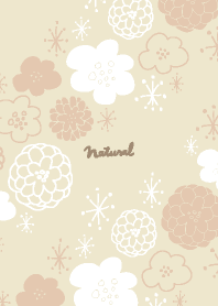 White and beige flower shine22 Japan