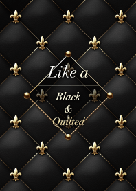 Like a - Black & Quilted *Fleur-de-lis