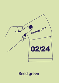 Birthday color February 24 simple