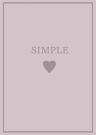 SIMPLE HEART /dusty lavender